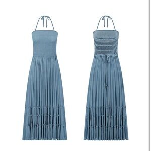 Womens Summer Boho Sexy Backless Long Dress
